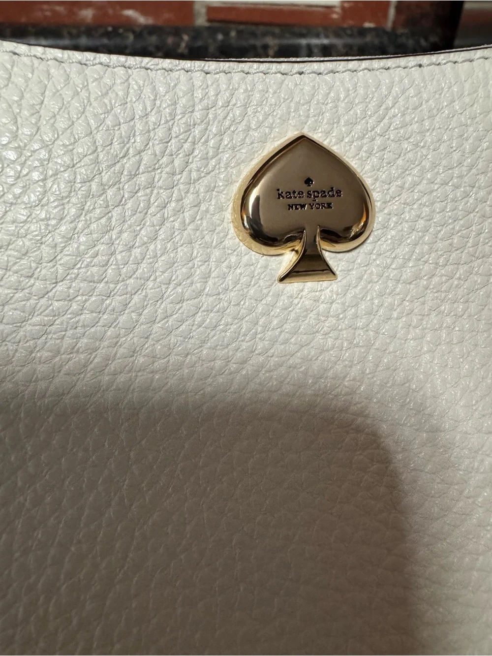 Kate Spade Kayla Small Convertible Shoulder Crossbody Bag Meringue Pebbled